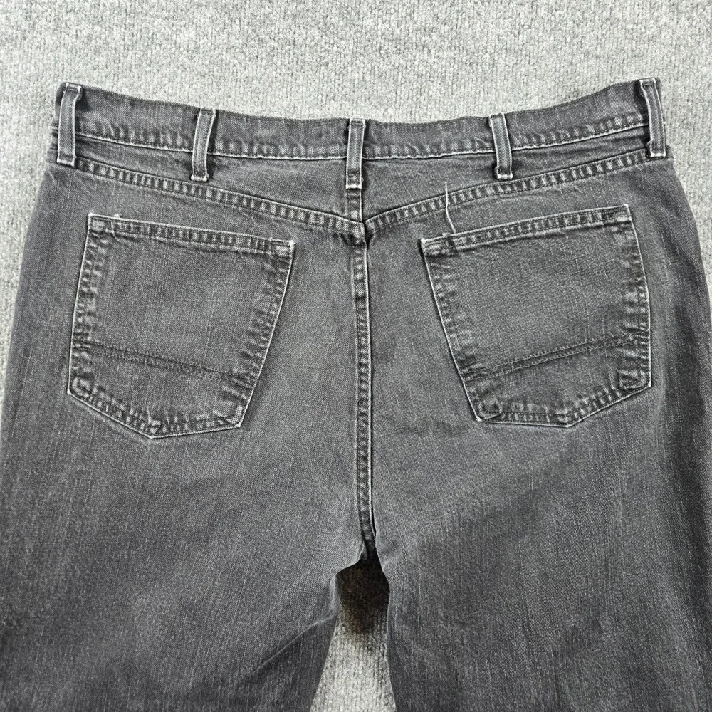 Arizona Jean Co Jeans Mens 44x30 Black Good Faded Straight Leg Denim